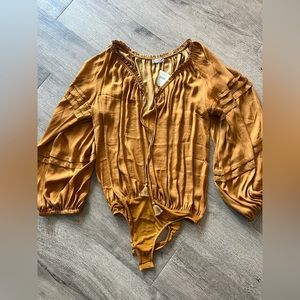 Free People x Revolve All Tucks Bodysuit